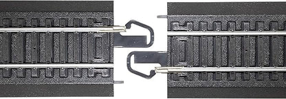 Bachmann Trains - Snap-Fit E-Z Track 18” Radius Curved Track (4/card) - Steel Alloy Rail With Black Roadbed - HO Scale