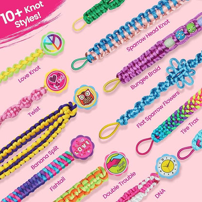 IQKidz Friendship Bracelet Making Kit - Make Bracelets Craft Toys for Girls Age 8-12 yrs, Cool Birthday Gifts for 6 7 9 10 11 Years Old Kids, Christmas Gift Set