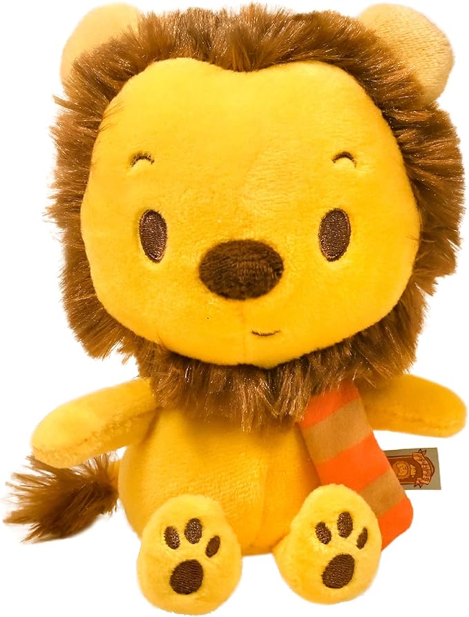 KIDS PREFERRED Harry Potter Gryffindor Lion Plush Stuffed Animal with Red and Gold Striped Scarf Hogwarts House Collectible for Babies, Toddlers, and Kids 6 Inches