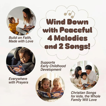 Sleep with Jesus – 4 Hymn Melodies and 2 Prayer Songs, Bedtime Music Books for Toddlers, Lullabies for Babies, Prayer Book for Little Ones, Religious Gift Idea- New Year, Baptism Gifts
