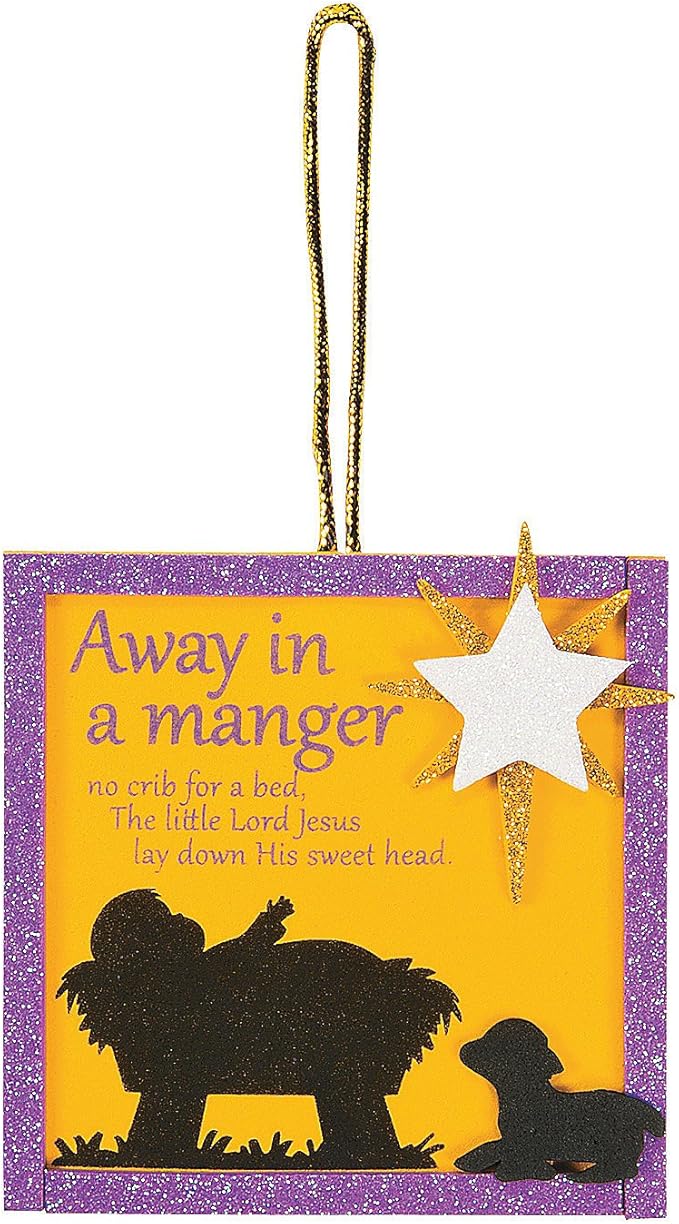 Away in A Manger Ornament Craft Kit -12 - Crafts for Kids and Fun Home Activities