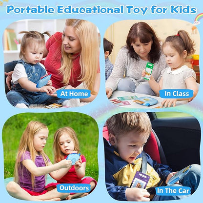 Talking Flash Cards Toddler Toys, 336 Words Speech Therapy Autism Interative Learning Toy, 220 Dolch Sight Words Pre-K to Grade 3/Feelings/Time/Songs Montessori Educational Toys Gifts for Kids Age 3-6