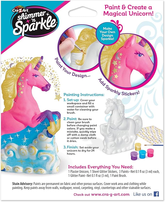Cra-Z-Art Shimmer 'n Sparkle Paint Your Own Magical Unicorn