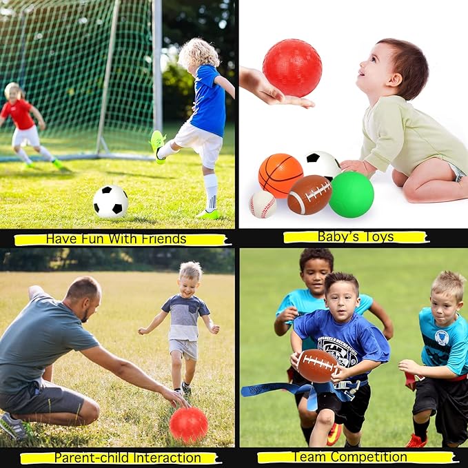 GSE Games & Sports Expert 5"/7"/8.5"/10" Inflatable Playground Ball, Kickball, Bouncy Dodge Ball, Handball for Kid/Adult, Perfect for Recess Ball Games, Gym, Yoga Exercises, Schools Sports Activities