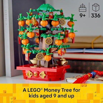 LEGO Money Tree - Lunar New Year Building Toy - Kids Chinese Culture Learning and Educational Toy for Boys and Girls, Ages 9+ - Holiday Decorations for Table - 40648