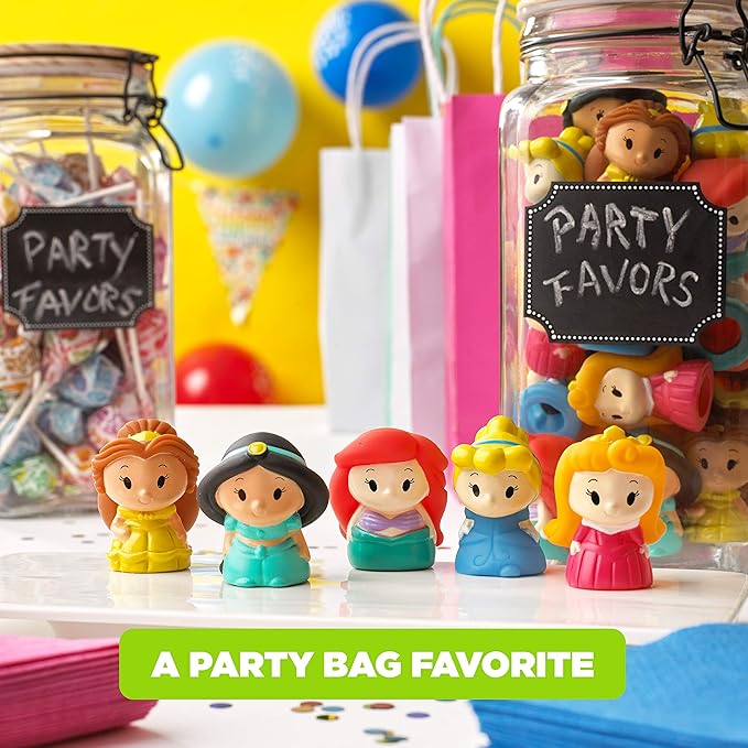 Disney Princess 5 Piece Finger Puppet Set - Party Favors, Educational, Bath Toys, Floating Pool Toys, Beach Toys, Finger Toys, Playtime