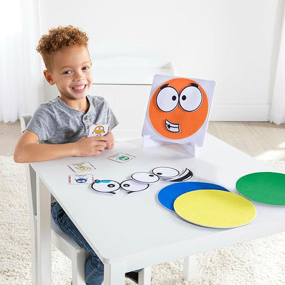 TOMY A Little Spot Mix and Match Kids' Craft Kit - Social Emotional Learning Activities - Sensory Play with Soft Felt Emotion Spots, Double-Sided Cards, and Easel - Based On The Books by Diane Alber