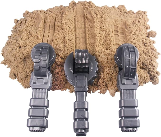 Advanced Building Sand Molds and Tools Kit - Works with All Other Play Sand Brands - 37 Pieces Includes: Castle, Bricks and Walls Molds, and Tools - Sand Not Included
