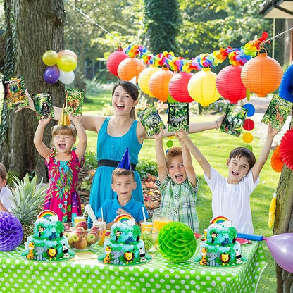 Honoson 24 Pcs Kids Coloring Books Animals Truck Coloring Books Bulk Jungle Animals Party Favors Mini DIY Art Drawing Pages for Birthday Gifts Classroom Jungle Party Supplies(Realistic Style)