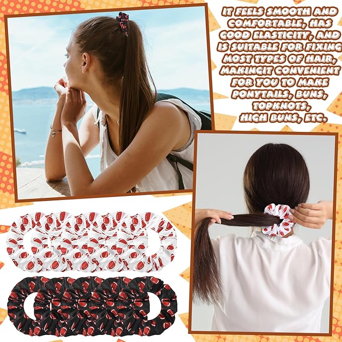 86 Pcs Football Party Favors 50 Sheets Football Stickers 12 Sports Stress Ball Mini Foam Football Ball, 12 Football Charm Bracelets, 12 Football Scrunchie Sports Valentines Football Gifts Supplies