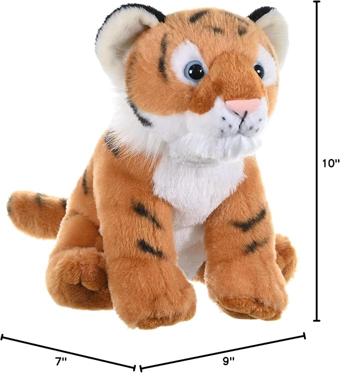 Wild Republic Tiger Cub Plush, Stuffed Animal, Plush Toy, Gifts for Kids, Cuddlekins, 12", Multi, Model:19372
