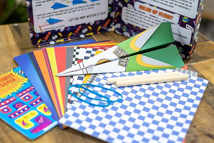 Bendon TS Shure Slingshot Airplanes Educational Activity Tin with Stabilizer Hooks and Slingshots 50511