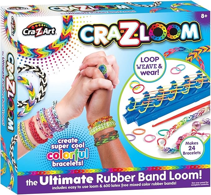 Cra-Z-Art Cra-Z-Loom Ultimate Rubber Band Bracelet Maker Activity Kit for Ages 8 and Up (packaging may vary)