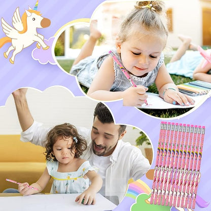 122pcs Unicorn Party Favors for Kids, Unicorn Party Decorations, Includes Unicorn Stampers for Kid, Slap Bracelets, Rings, Stickers, Luggage Sticker Unicorn Party Supplies for Birthday Gift