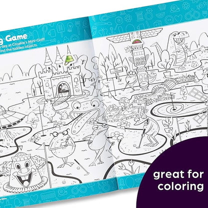 Highlights Hidden Pictures Sticker Challenge Books for Kids Ages 6 and Up, 4-Pack, 64 Pages of Seek and Find Activities, Double as Coloring Books, 440+ Stickers