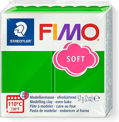 Staedtler FIMO Soft Polymer Clay - -Oven Bake Clay for Jewelry, Sculpting, Crafting, Tropical Green 8020-53