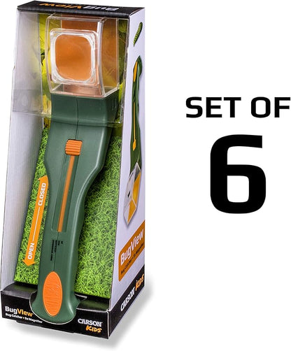 Carson BugView Bug Catching Tool & Magnifier - Set of 6 (HU-10MU)