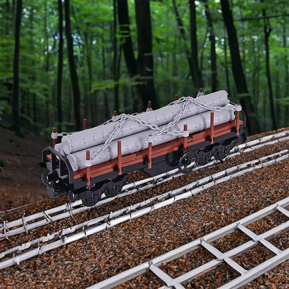 6IN1 City Freight Train Car Building Set, DIY Toys for Teens and Adults, Compatible with Lego 630 Building Accessory (6IN1 Train Set)