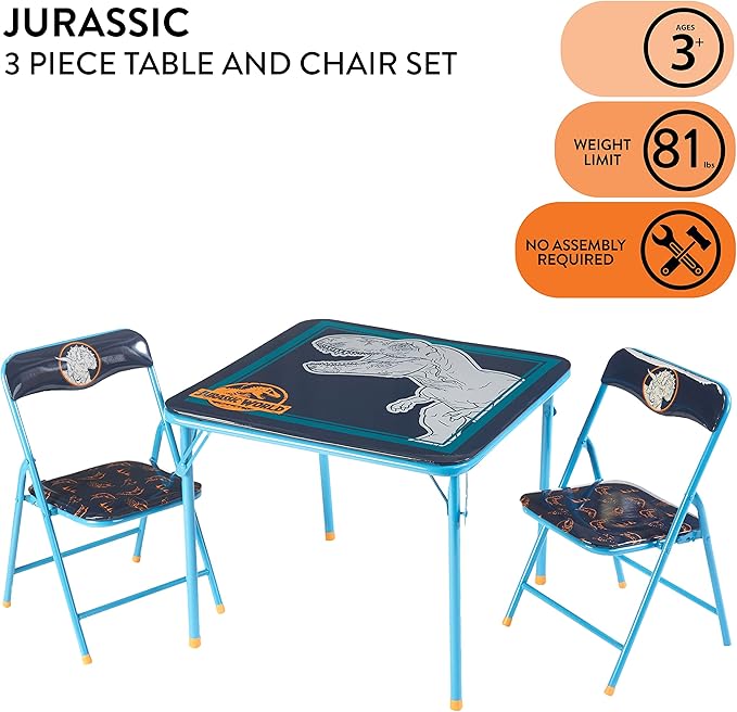 Jurassic World 3 Pc Table And Chair Set
