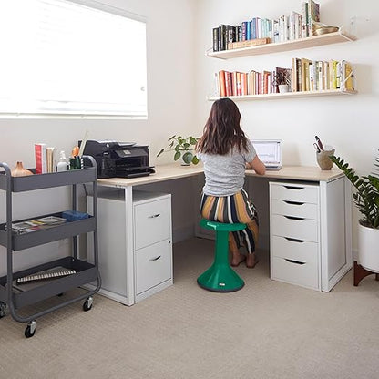 ECR4Kids ACE Active Core Engagement Wobble Stool, 18-Inch Seat Height, Flexible Seating, Green