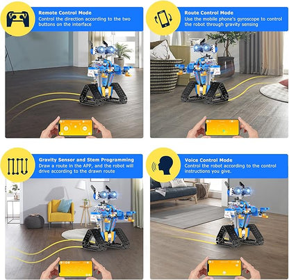 Robot Toys for 8-16 Year Old Boys Girls Kids with APP or Remote Control Science Programmable Building Block Kit, STEM Projects Educational Birthday Gifts