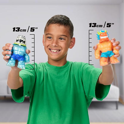 Heroes of Goo Jit Zu Hero Creator Bundle with 2 Action Figures and 6 Unique goo fillings, Mix, Fill & Create Your own Stretchy Blazagon and Thrash, Play Again and Again