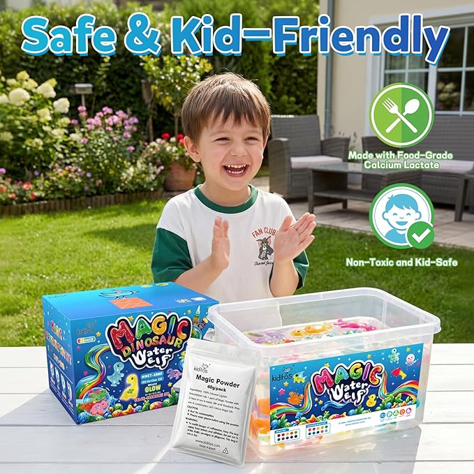Kiditos Magic Water Elf Powder Refill 5 Packs+Fruit Mold Set