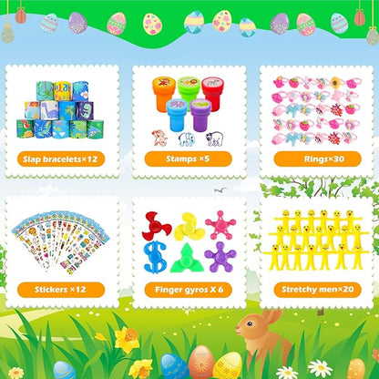GOAUS Party Favors for Kids, 220 Pcs Small Toys Prizes Bulk, Goodie Bag Stuffers, Treasure Box Toys for Classroom, Prize Box Birthday Gift Bag Easter Egg Fillers