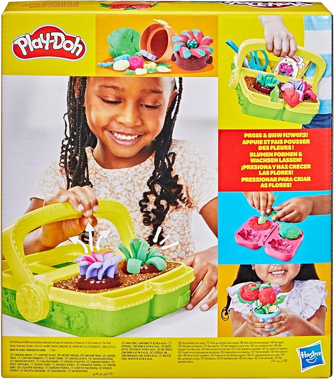 Play-Doh Blooming Flower Garden Toy Playset, Nature Pretend Play, Kids Arts & Crafts Ages 3+