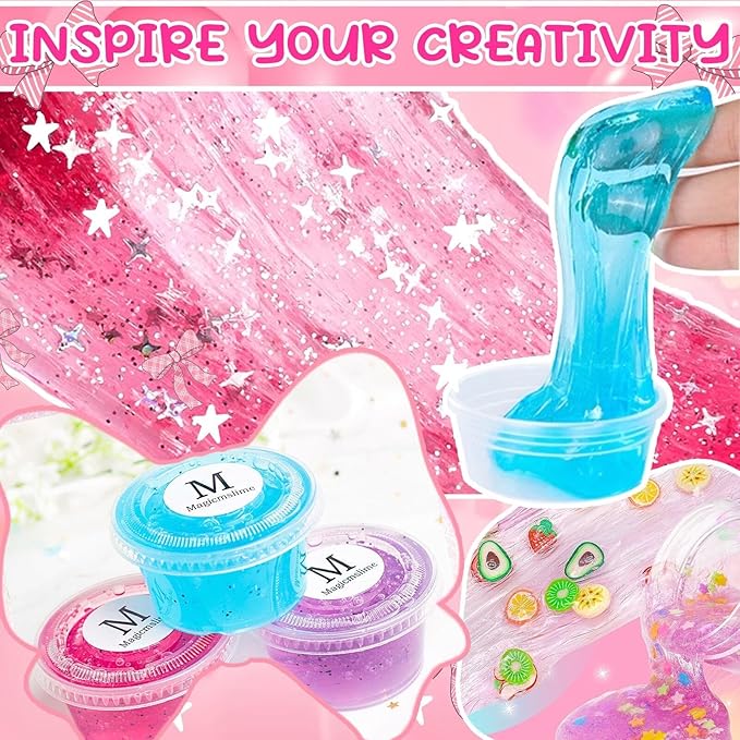 Jimcii Make Your Own Nano Tape Bubble Kit for Kids, Birthday Gifts for 4 5 6 7 8 9 10 11 12 Year Old Girls Girl Grandkids, Kids Toys for Girls 4-6 6-8 7-8 8-10 10-12