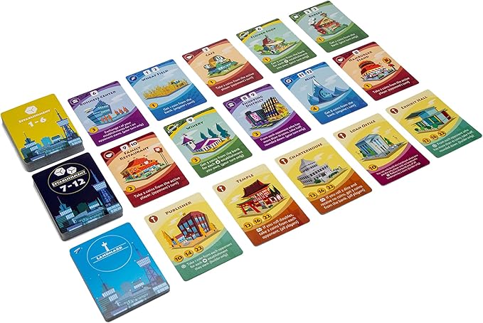 Machi Koro 2 Board Game - New Adventures Await in Your Quirky City! Fast-Paced Dice Rolling Strategy Game for Kids and Adults, Ages 10+, 2-5 Players, 45 Minute Playtime, Made by Pandasaurus Games