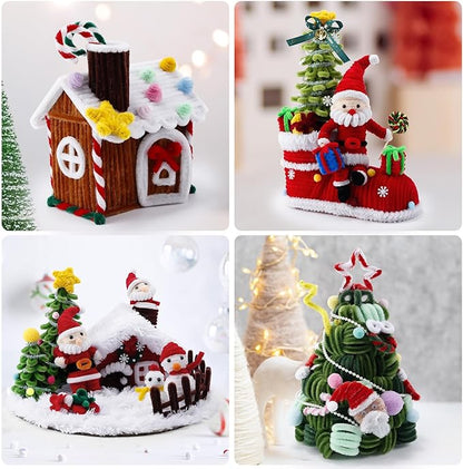 Caydo 200 Pieces White Pipe Cleaners Craft Chenille Stems for DIY Art Creative Crafts Party Decorations (12 Inch x 6 mm)