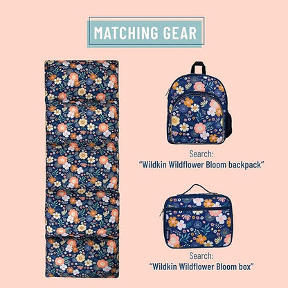 Wildkin Kids Microfiber Floor Lounger – Travel-Friendly, Sleepovers, Pillow Not Included - Wildflower Bloom