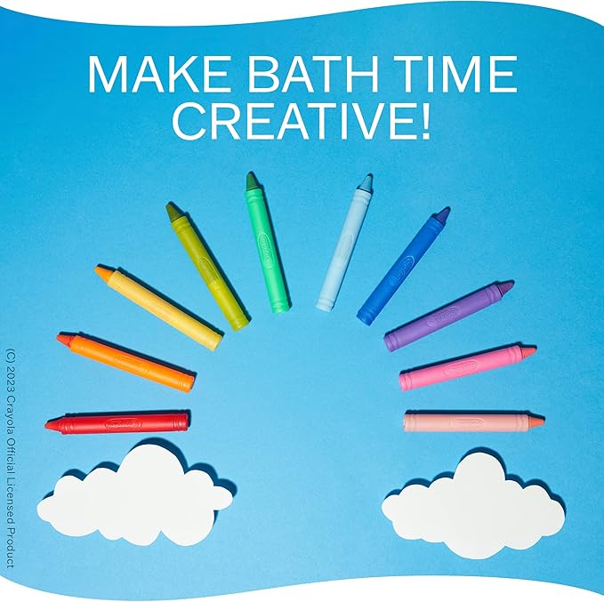Crayola Taste Beauty Bathtub Markers, Washable Markers for Kids’ Bath Time, 2 pack Bundle