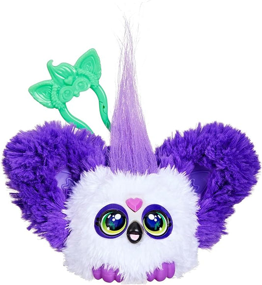 Furby Furblets Bam-Boo Mini Friend, Electronic Plush Toys for Girls & Boys, Panda, Black & White, Speaks Furbish & Plays Music, Series 5, Easter Basket Stuffers, Ages 6+