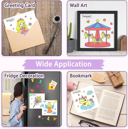 SOCOLER Paint with Water Coloring Books for Kids, Princess Theme Watercolor Painting Papers for Kids Painting Activity Kit Art Craft Birthday Gift for Toddlers