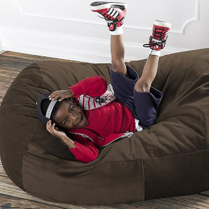 Jaxx Sofa Saxx Bean Bag Lounger, 4-Feet, Chocolate