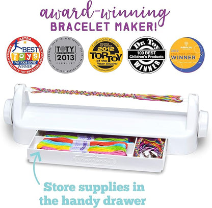 Loopdedoo DIY Kids Bracelet Maker Kit - Make Bracelets in Minutes for Birthdays, Friendship Day, Christmas Gifts - Award Winning Craft Kit for Ages 8 & Up