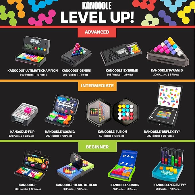 Educational Insights Kanoodle Gravity - Brainteasers for Kids, Teens, and Adults, Travel Games, Gift for 7+