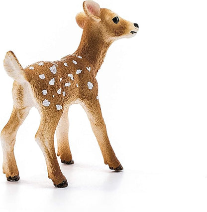 Schleich Wild Life Realistic White-Tailed Fawn Figurine - Authentic and Highly Detailed Wild Animal Toy, Durable for Education and Fun Play for Kids, Perfect for Boys and Girls, Ages 3+
