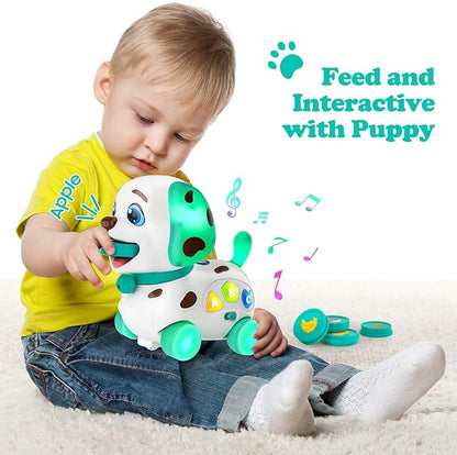Musical Bilingual Toys for 1 Year Old Boy Gifts, Educational Baby Toys 6-12-18 Months, 1st Birthday Boy Gifts for 1 Year Old Girl Presents, Learning Puppy for Toddlers