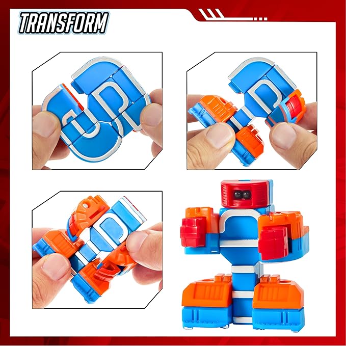 JOYIN 10 Pcs Number Robots Educational Toys, Number Robots, Action Figure Learning Toys, Easter Basket Stuffers, Birthday Gifts for Kids Boys Girls 3 4 5 6 Years Old