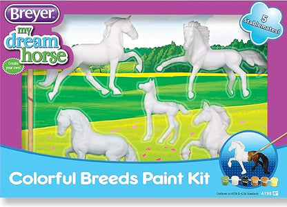 Breyer Stablemates Horse Crazy Colorful Breeds Craft Activity Paint Set