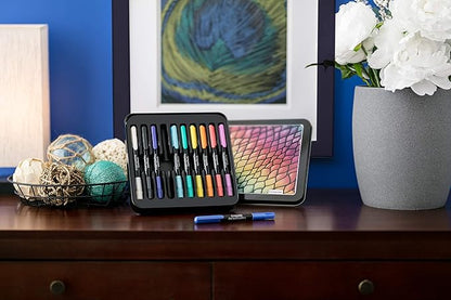 Crayola Pearlescent Cream Sticks & Case, Oil Pastel Alternative, Gift Set, 10 Count