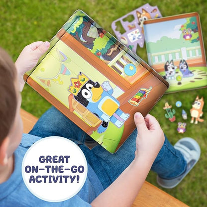 Bluey Magnetic Playset, Magnet Activity Toys, Great Birthday Parties, at-Home Activities, or Screen-Free Fun, Perfect Travel or Road Trip, Hours of Fun for Kids Ages 3,4,5,6,Multicolor,Medium,214618