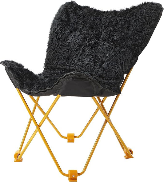 Urban Lifestyle Mongolian Butterfly Chair, Black