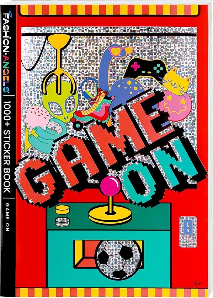 Fashion Angels 1,000+ Game On Sticker Book, Includes Fun & Colorful Craft Gaming Stickers, Ideal for Accessorizing Kids & Teens Notebooks, Journals & More