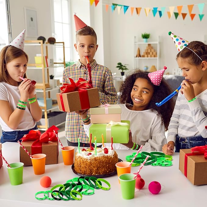 30 Pack Reptile Party Supplies Crocodile Silicone Wristbands Reptile Party Favors Crocodile Party Favors Bracelet Gifts Bag Stuffer for Reptile Crocodile Themed Birthday Party Supplies (Reptile)