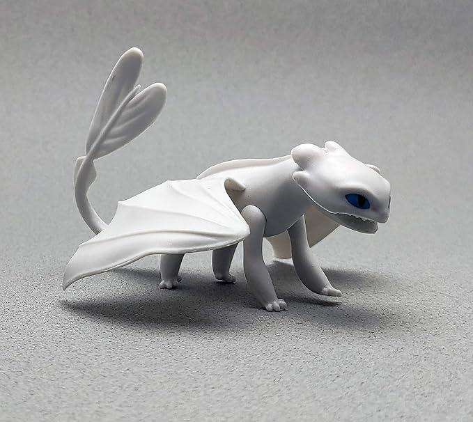 Toysvill Dragons & Vikings Action Figures | Light Fury, Night Fury, Deathgripper, Monstrous Nightmare, Deadly Nadder, Hiccup, Astrid Hofferson, Snotlout Jorgenson | Set of 8 Pcs