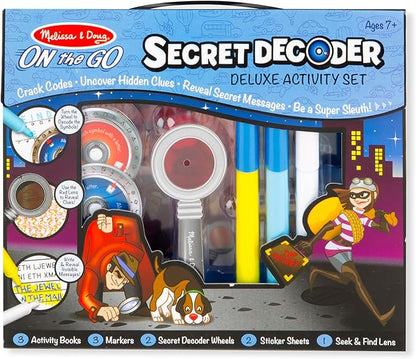 Melissa & Doug On the Go Secret Decoder Deluxe Activity Set and Super Sleuth Toy